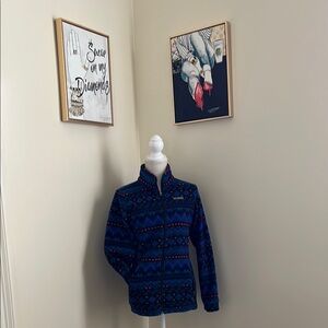Columbia Patterned Blue Jacket